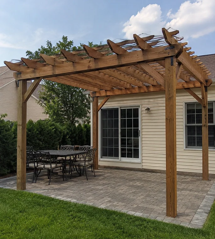 Pérgola de madera estándar